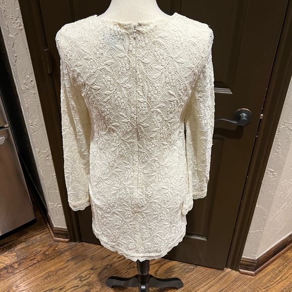 Top Shop Ivory Lace Rehearsal Dress Size 6 - Picture 2 of 7